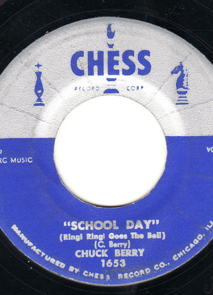 Chuck Berry : School Day (Ring! Ring! Goes The Bell) / Deep Feeling (7", Single, Styrene, PP)