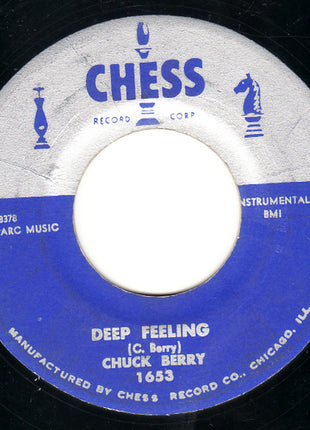 Chuck Berry : School Day (Ring! Ring! Goes The Bell) / Deep Feeling (7", Single, Styrene, PP)