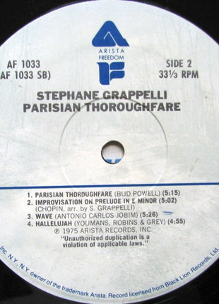 Stephane Grappelli* : Parisian Thoroughfare (LP, Album)