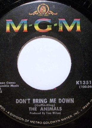 The Animals : Don't Bring Me Down (7", Single)