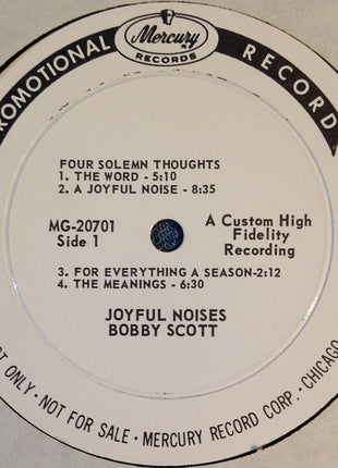 Bobby Scott : Joyful Noises (LP, Mono, Promo)