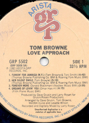 Tom Browne : Love Approach (LP, Album)