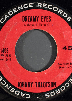 Johnny Tillotson : Dreamy Eyes / Well I'm Your Man (7", Single)