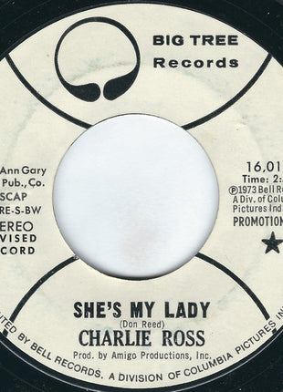 Charlie Ross : She's My Lady (7", Single, Promo, Bes)