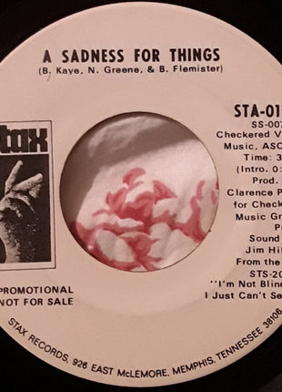 Calvin Scott : A Sadness For Things / Goin' Back To Eden (7", Single, Promo)