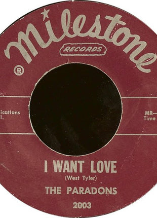 The Paradons : Diamonds And Pearls / I Want Love (7", Single, Styrene, All)