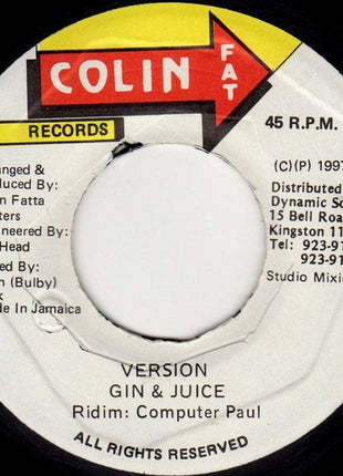 Round Head, General B, Nitty Kutchie / Computer Paul : Kill A Sound / Version Gin & Juice (7")