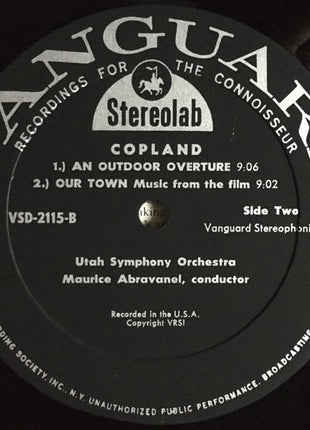 Aaron Copland : A Lincoln Portrait / Quiet City / Our Town, Music From The Film / An Outdoor Overture (LP, Album)