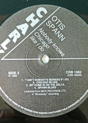 Otis Spann : Nobody Knows Chicago Like I Do (LP, Album, RE)