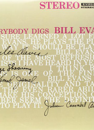 the album cover for Bill Evans - Everybody Digs Bill Evans