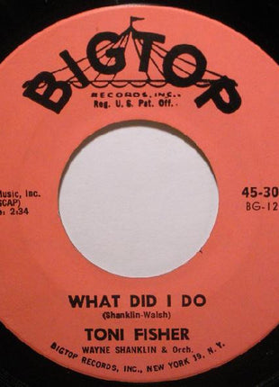 Toni Fisher : West Of The Wall (7", Single)