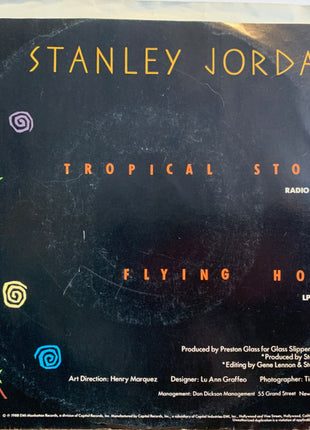 Stanley Jordan : Tropical Storm (7", Promo, Styrene)