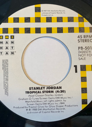 Stanley Jordan : Tropical Storm (7", Promo, Styrene)