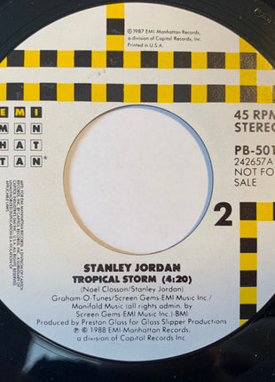 Stanley Jordan : Tropical Storm (7", Promo, Styrene)