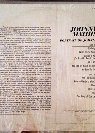 Johnny Mathis : Portrait Of Johnny (LP, Comp, RE)