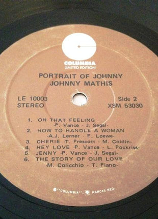 Johnny Mathis : Portrait Of Johnny (LP, Comp, RE)