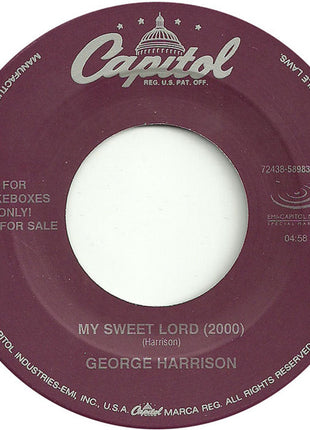 George Harrison : My Sweet Lord (2000) / All Things Must Pass (7", Jukebox, Tra)