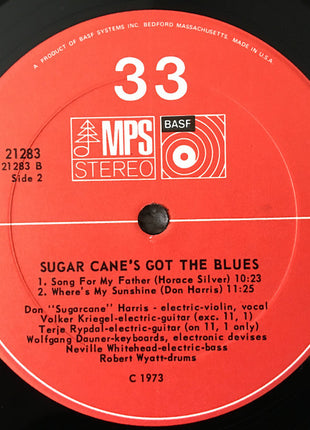 Don "Sugar Cane" Harris* : Sugar Cane's Got The Blues (LP, Album)