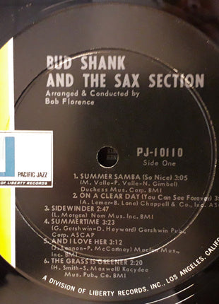 Bud Shank : Bud Shank And The Sax Section (LP, Album, Mono, Gat)