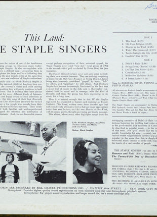 The Staple Singers : This Land (LP, Album, Mono)