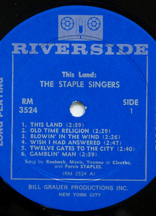 The Staple Singers : This Land (LP, Album, Mono)