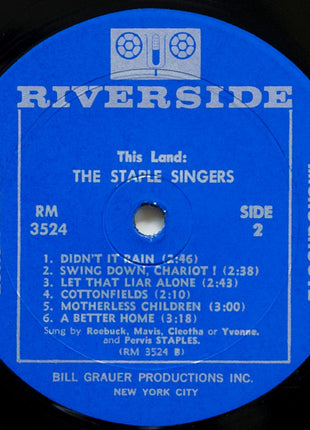 The Staple Singers : This Land (LP, Album, Mono)