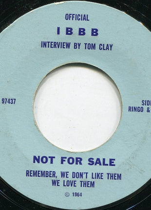 Tom Clay And The Beatles : Remember, We Don't Like Them We Love Them (7", Promo, Styrene)