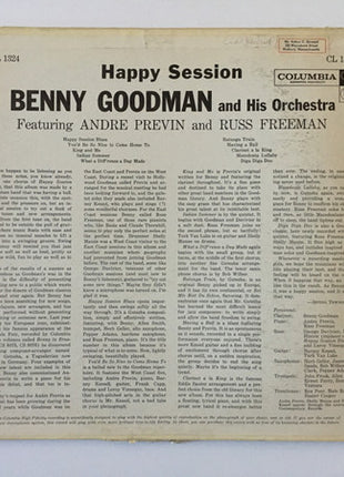 Benny Goodman And His Orchestra Featuring André Previn And Russ Freeman : Happy Session (LP, Album, Mono)