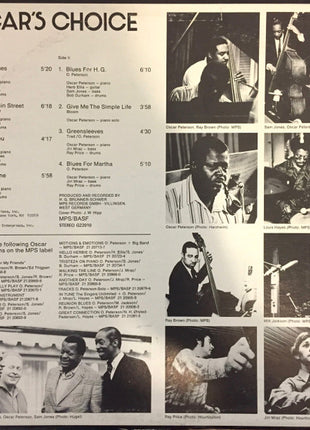 Oscar Peterson : Oscar's Choice (LP)
