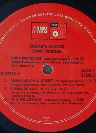 Oscar Peterson : Oscar's Choice (LP)