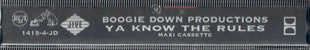 Boogie Down Productions : Ya Know The Rules (Cass, Maxi)