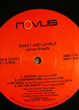 James Moody : Sweet And Lovely (LP, Album)