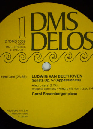 Beethoven*, Carol Rosenberger : Piano Sonata Op. 57 "Appassionata" / Op. 111 (LP, Gat)