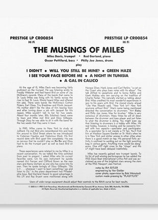 Miles Davis - The Musings Of Miles (Original Jazz Classics Series) (Vinyl) (New (N))
