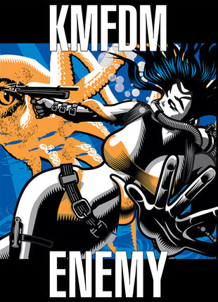 the album cover for KMFDM - Enemy