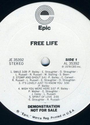 Free Life : Free Life (LP, Album, Promo)