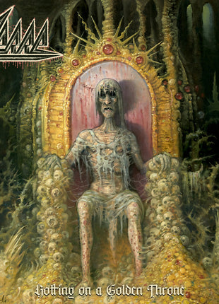 the album cover for Zerre - Rotting On A Golden Throne (Uk)