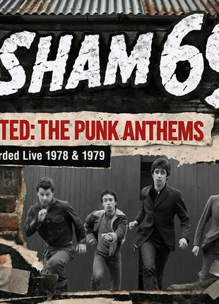 the album cover for Sham 69 - United: The Punk Anthems Recorded Live 1978 & 1979