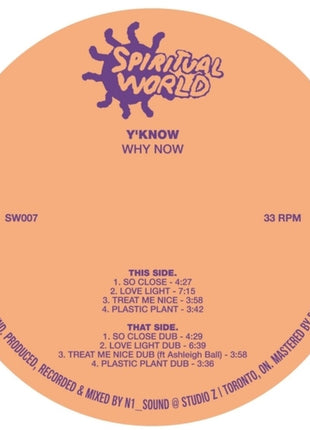 the album cover for Y'know - Why Now