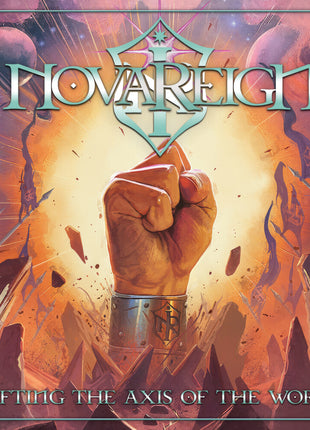the album cover for Novareign - Shifting The Axis Of The World