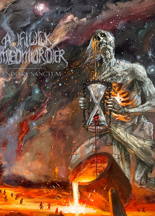 the album cover for Flock Named Murder - Incendiary Sanctum