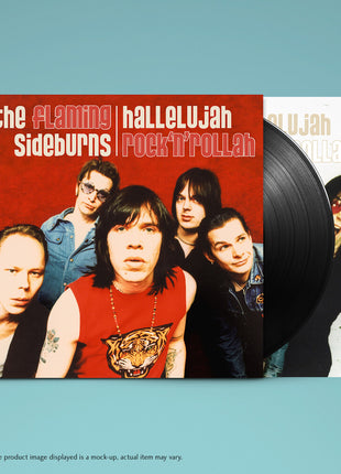 the album cover for Flaming Sideburns - Hallelujah Rock'n'rollah (25th Anniversary)