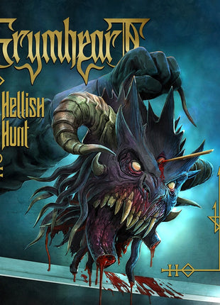 the album cover for Grymheart - Hellish Hunt (2026 Reissue)