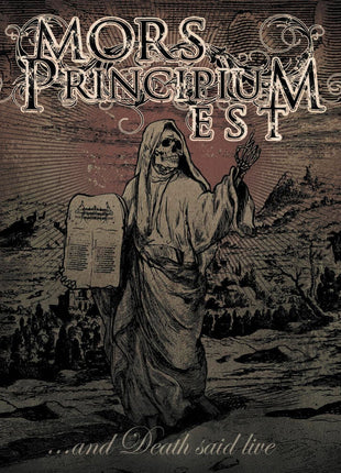 the album cover for Mors Principium Est - And Death Said Live