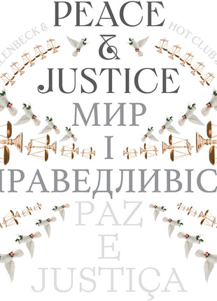 the album cover for John Hollenbeck - Peace And Justice