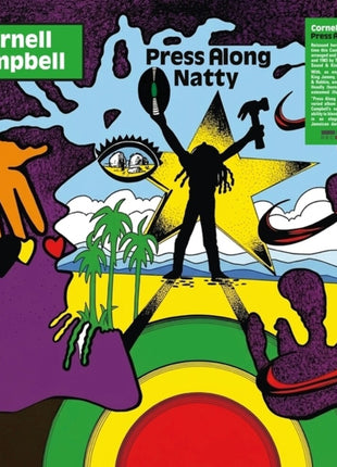 the album cover for Cornell Campbell - Press Along Natty