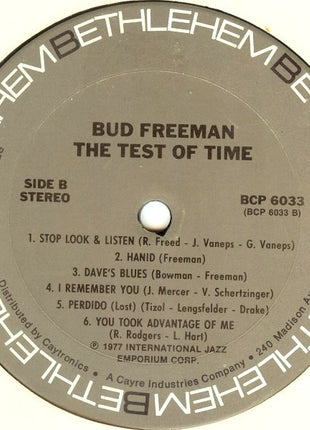 Bud Freeman Featuring Ruby Braff : The Test Of Time (LP, Album, Mono, RE, Ter)