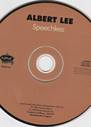Albert Lee : Speechless (CD, Album, RE)