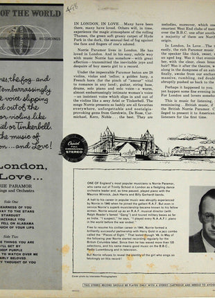 Norrie Paramor His Strings And Orchestra : In London, In Love (LP, RE)