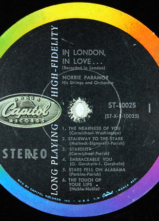 Norrie Paramor His Strings And Orchestra : In London, In Love (LP, RE)